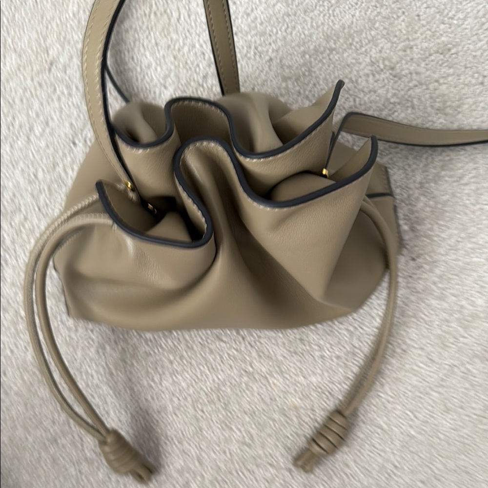 Tan Shoulder Bag With Rectangular Design And Adju… - image 4